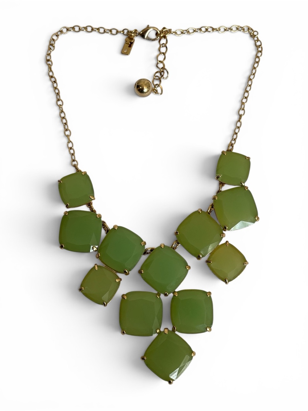 Kate Spade  Gold-Tone Green Statement Necklace